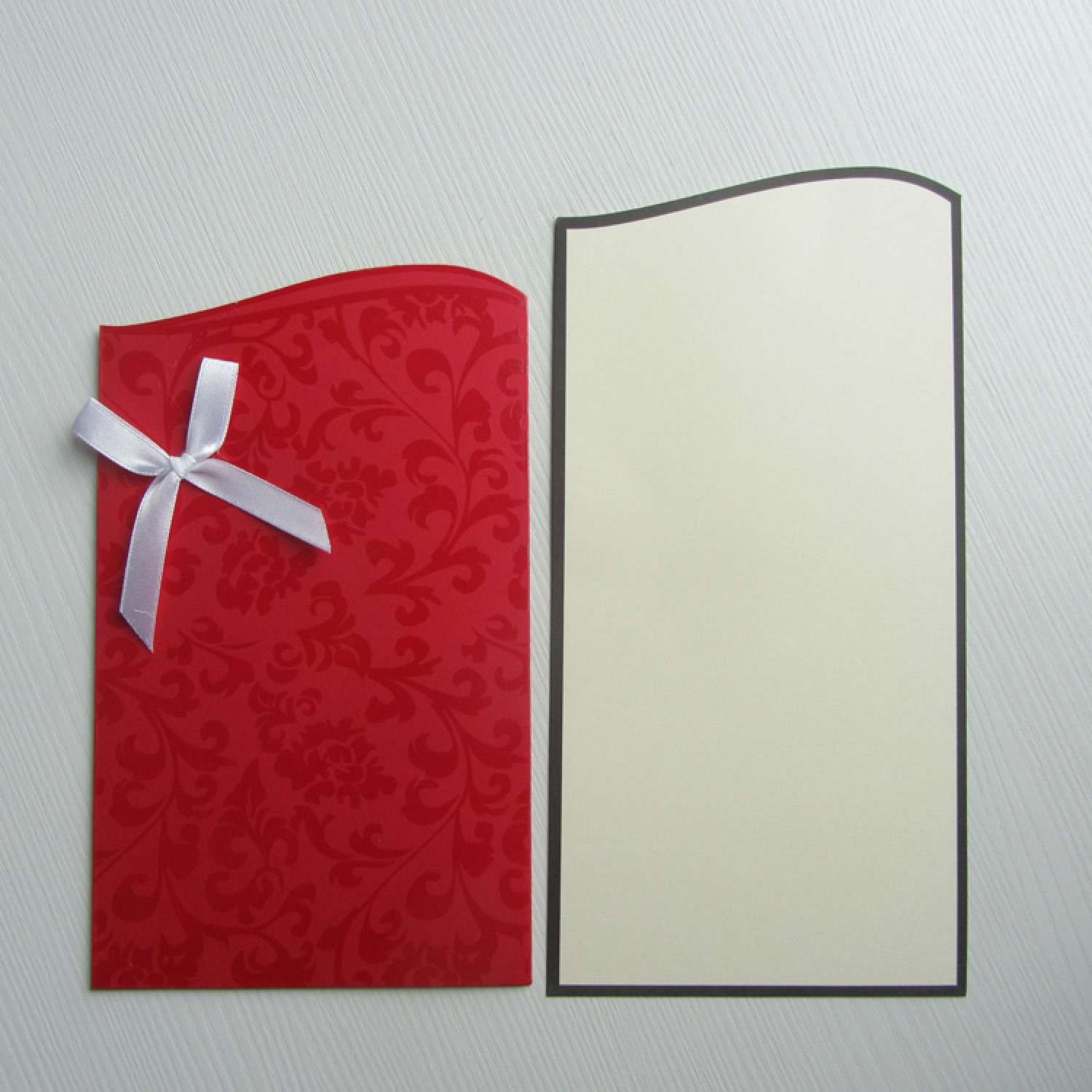 Pocket Invitation Card Customized Simple Style Business Card Foiling Invitation 